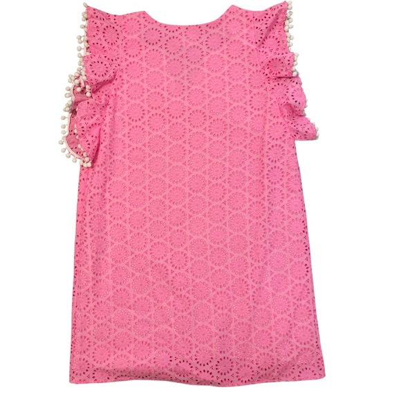 Lilly Pulitzer Pink Eyelet V-Neck Dress - Picture 5 of 5